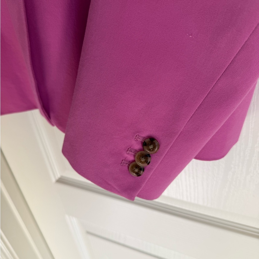 J. Crew Women's Bright Fuchsia Single-Button Blazer - Picture 4 of 4